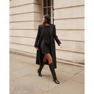 Balenciaga Foldover Suede Boots | Tall Black Leather | Quiet Luxury Runway Edit